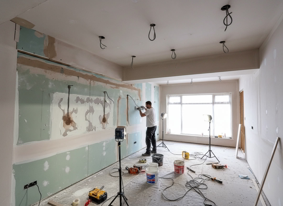 Radiator Installation Surrey Radiator installation during property renovation in Surrey<br />